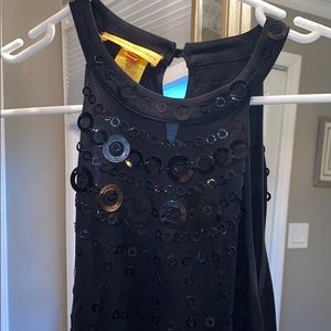 Black Catherine malandrino sequin top